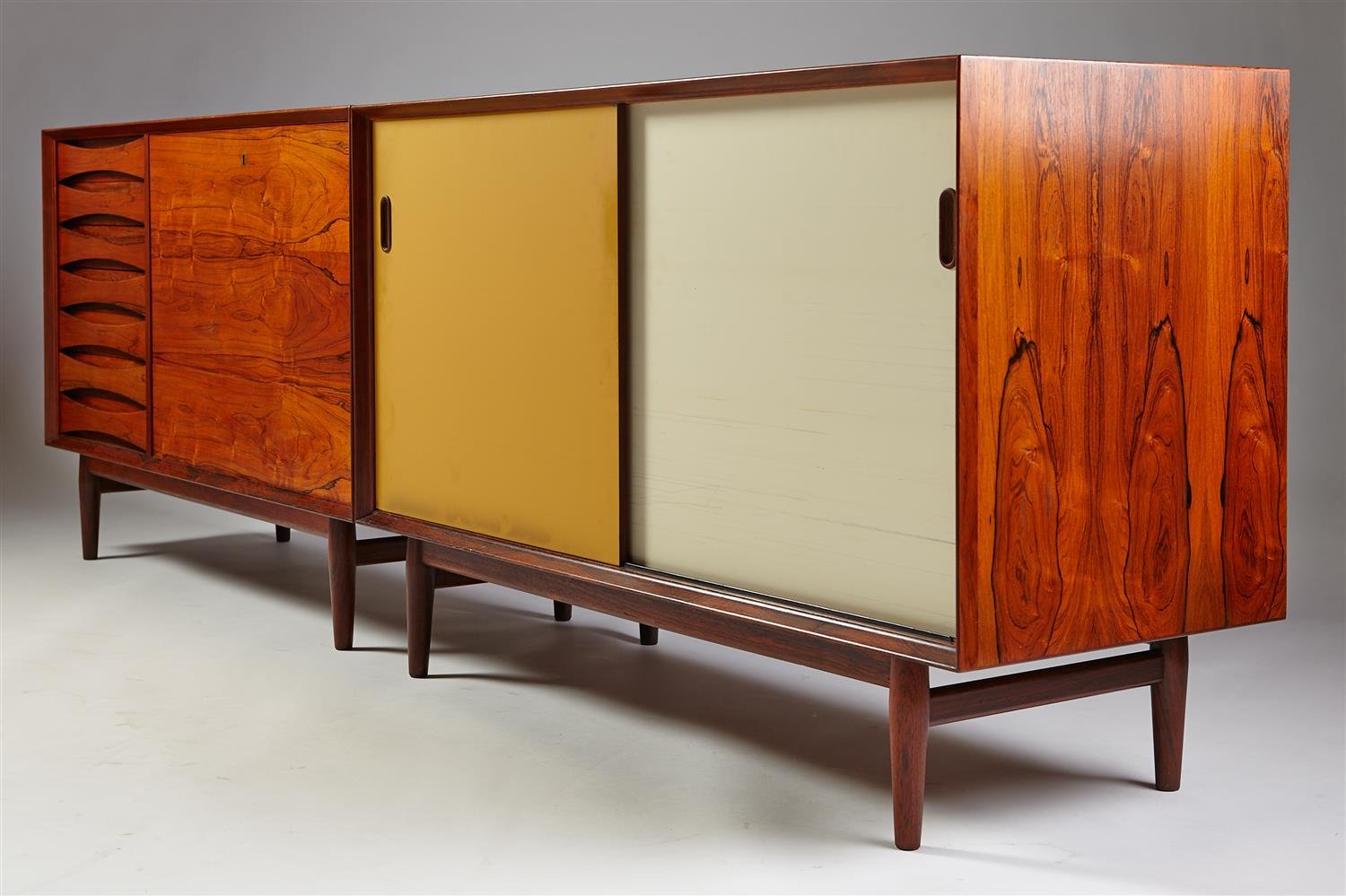 Pair of sideboards designed by Arne Vodder for Sibast, Denmark. 1960's