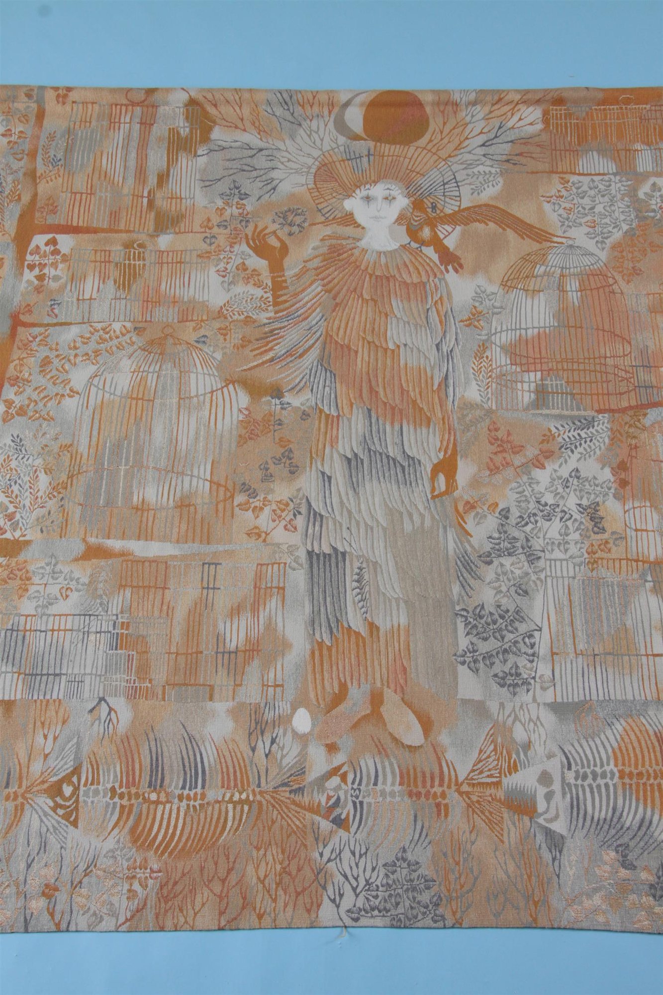 Tapestry, S:t Francis of Assisi. Designed and made by Gabriella Hajnal, Hungary. 1973. — Modernity