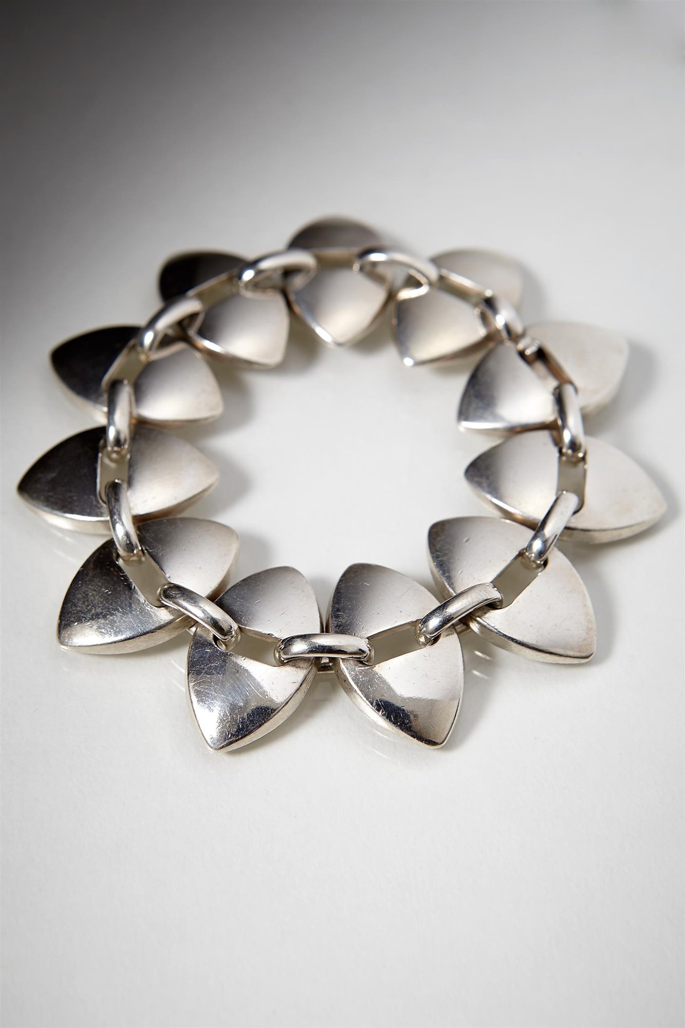 Bracelet designed by Nanna Ditzel for Georg Jensen, Denmark. 1960's ...