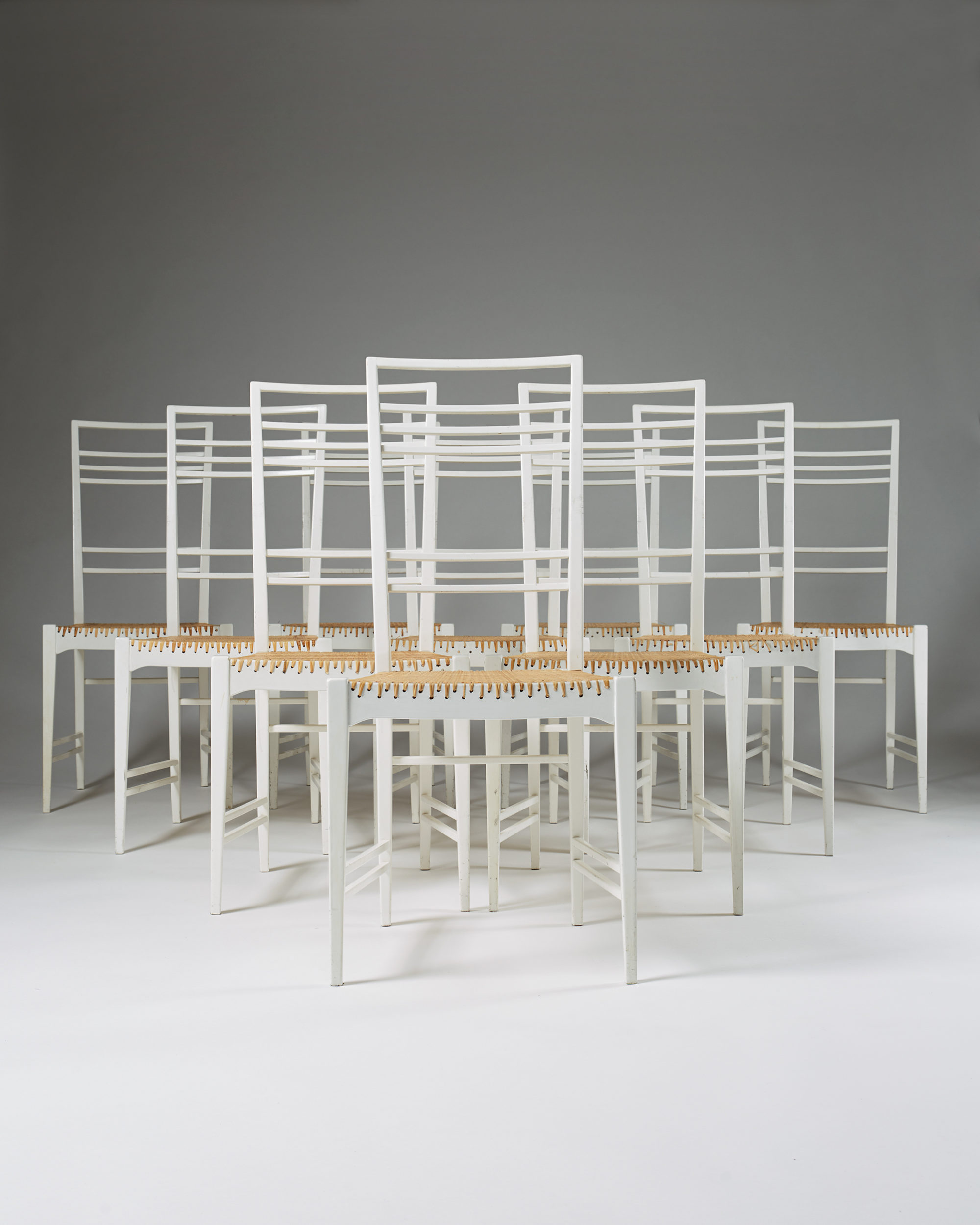 Set of ten chairs Poem designed by Erik Chambert, — Modernity