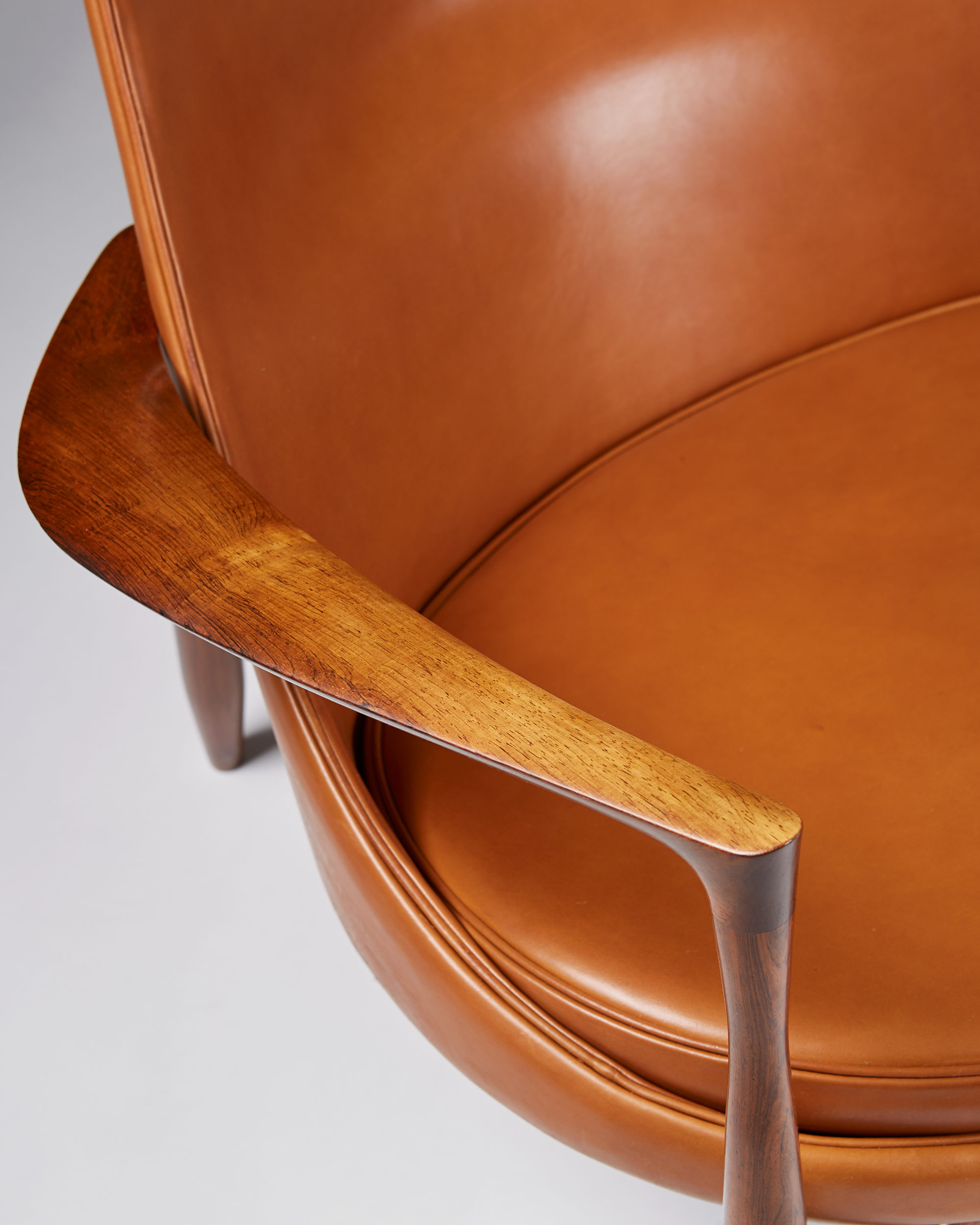 Armchair with footstool Elizabeth designed by Ib Kofod Larsen for ...