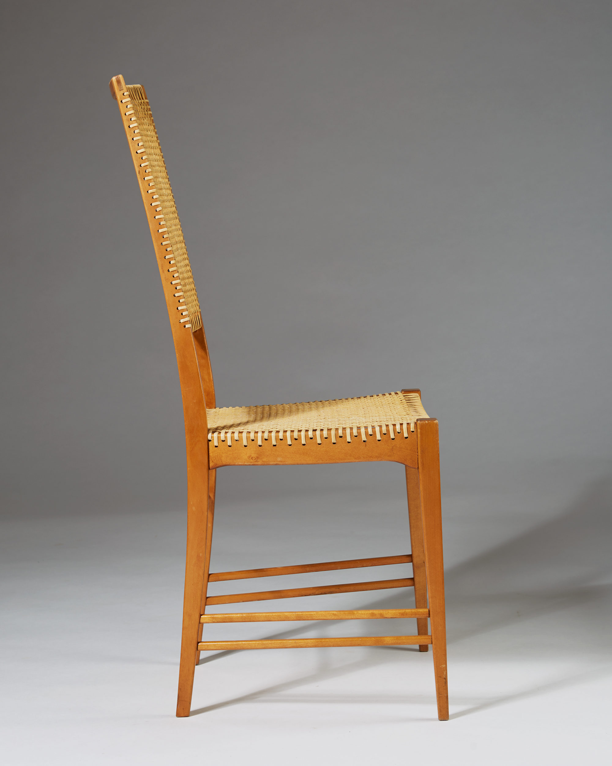 Set of six Poem chairs designed by Erik Chambert for Chamberts