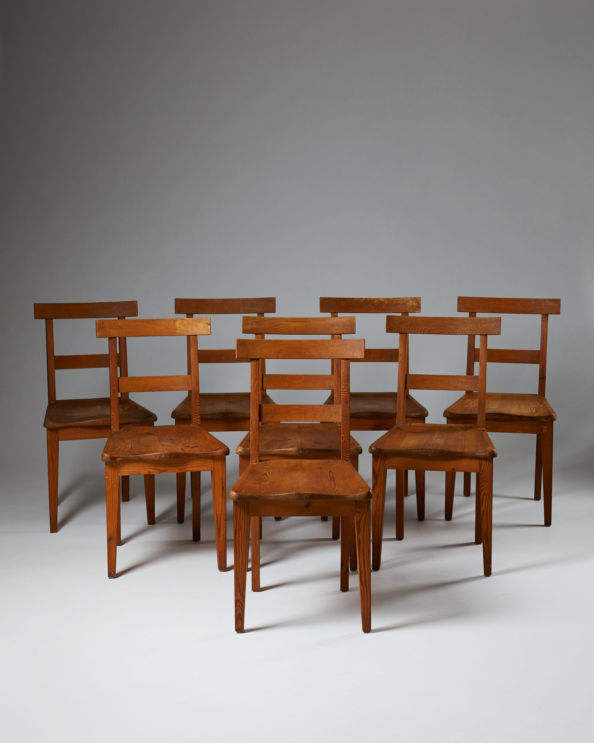 Set of eight dining chairs, anonymous, — Modernity