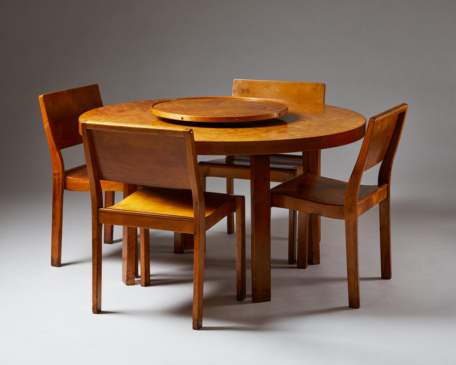 Dining set designed by Alvar Aalto for Finmar Ltd. Modernity