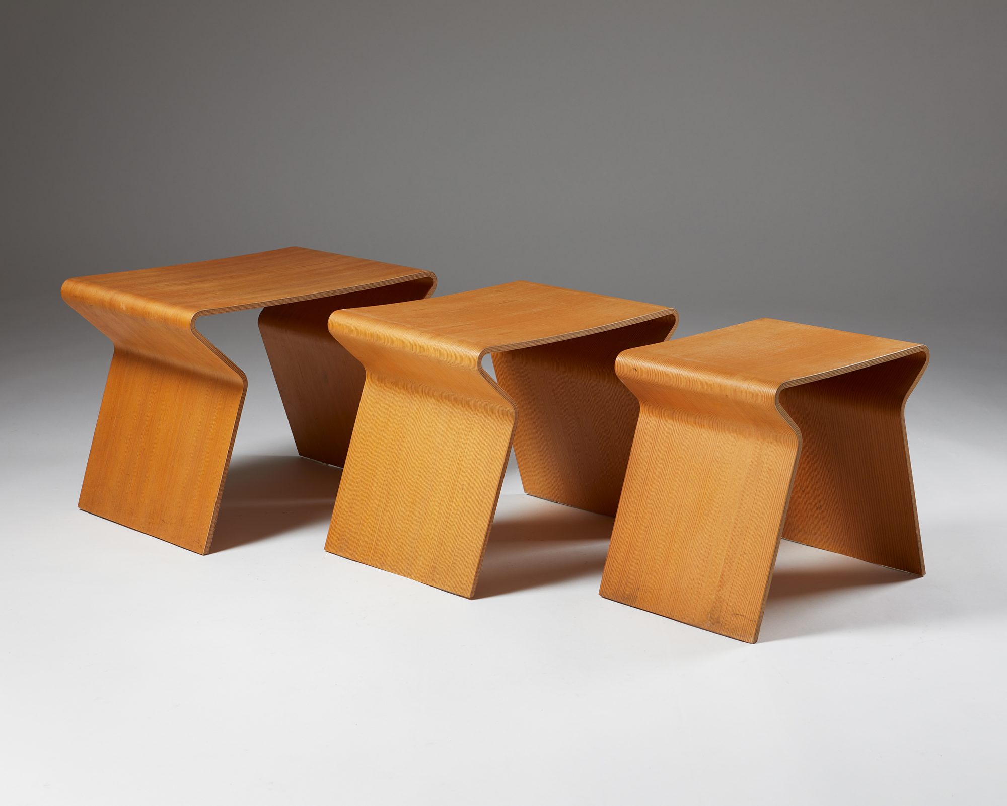 Nest of tables designed by Grete Jalk, Lange Production, Denmark. 1963 ...