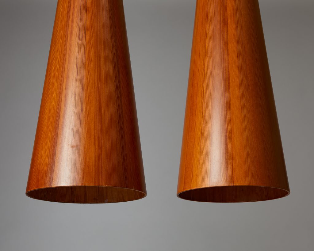 ide patois Kollisionskursus Pair of ceiling lamps designed by Jörgen Wolff for Christian A. Wolf,  Denmark. 1950's. — Modernity