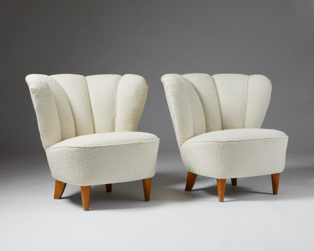 Pair of easy anonymous, chairs, Modernity —