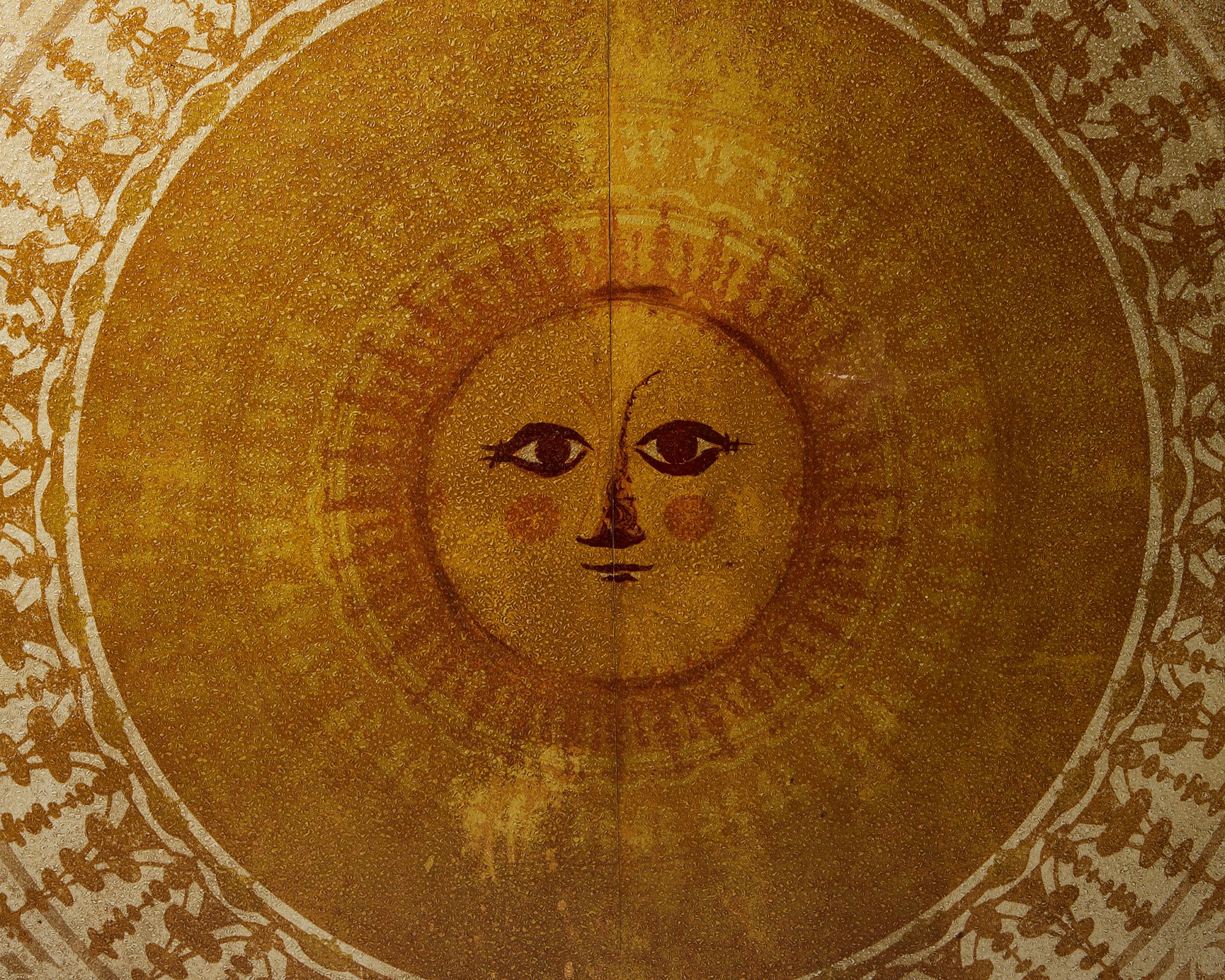 'Sun' wall painting by Björn Wiinblad, — Modernity