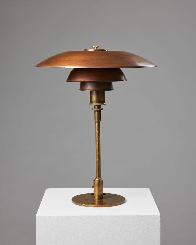 Lampe de table PH 3/2 Louis Poulsen - or métal